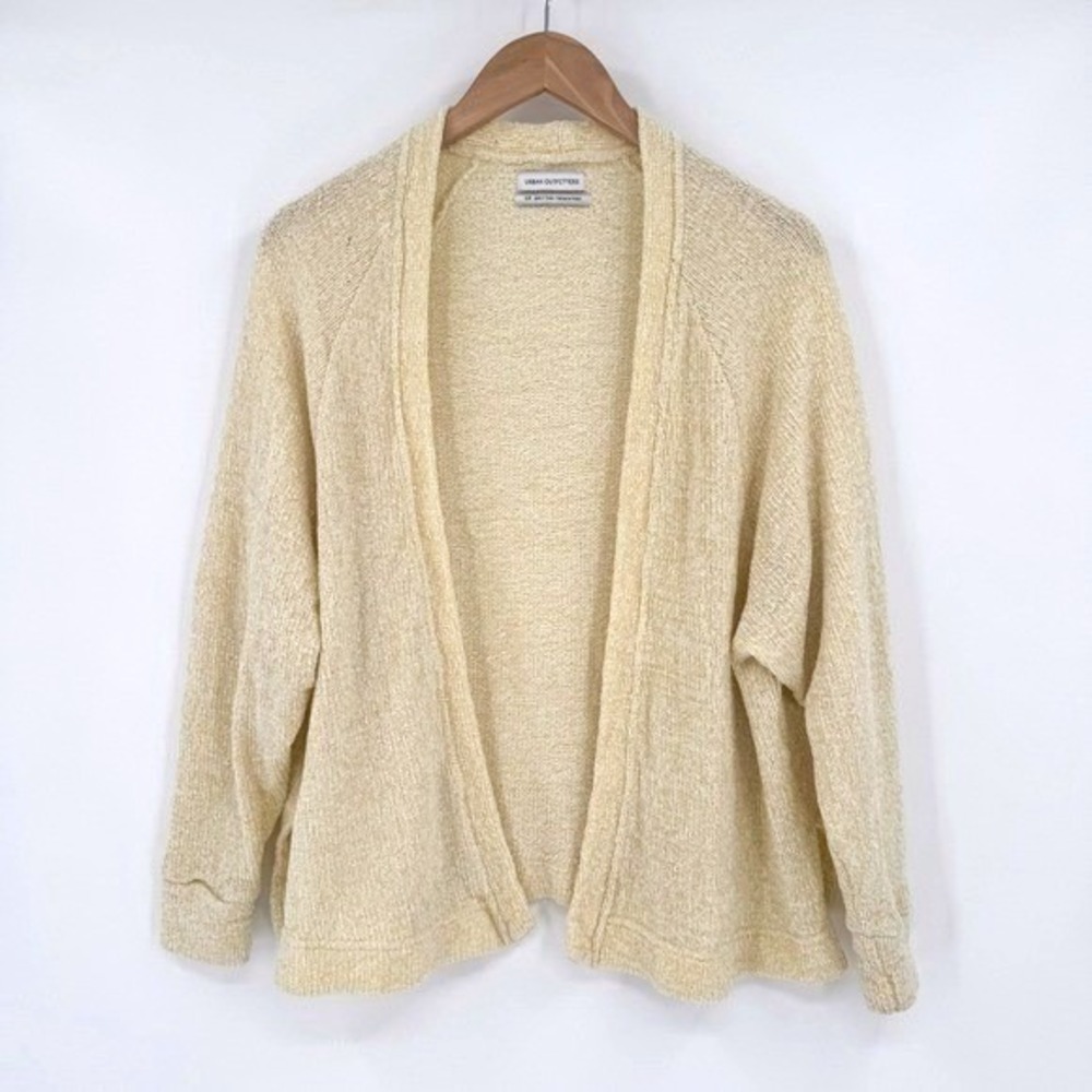 Urban Outfitters Open Front Yellow Cardigan